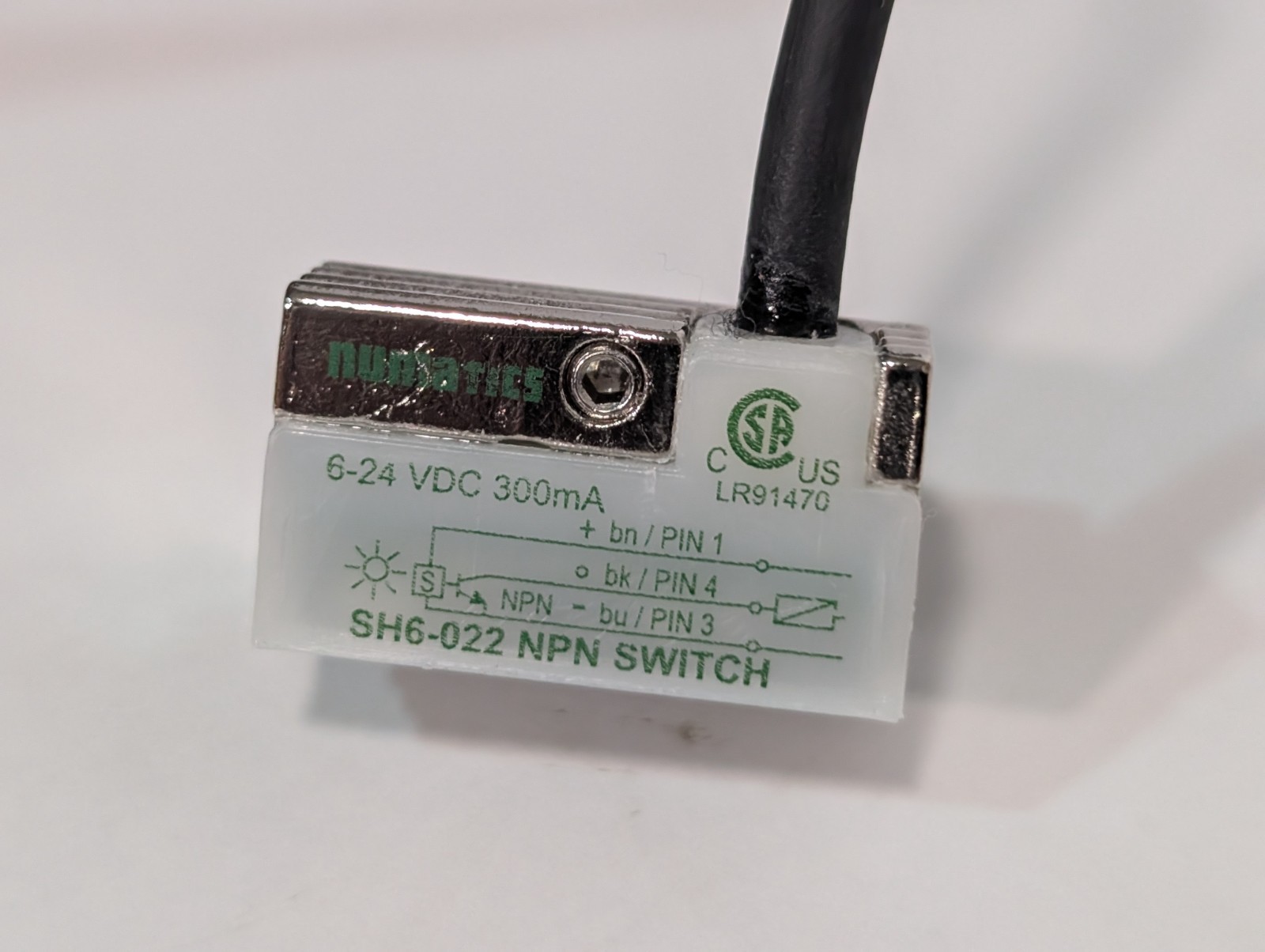 Numatics Type SH6-022 Hall Effect Sinking Switch, New in Original Packaging