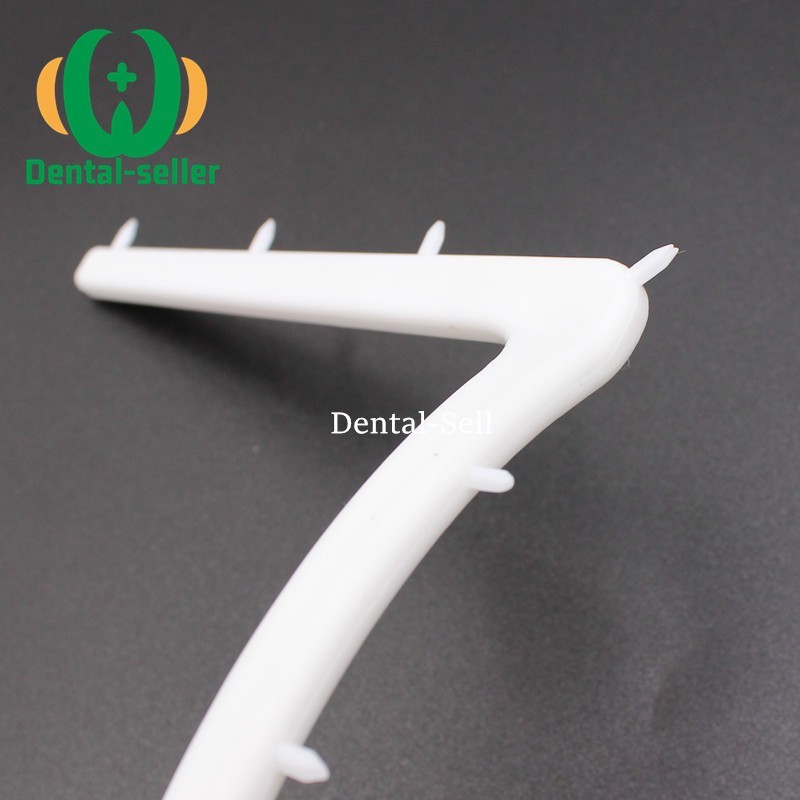 5Pc Dental Autoclavable Plastic Rubber Dam Frame Holder U Shape Instrument White