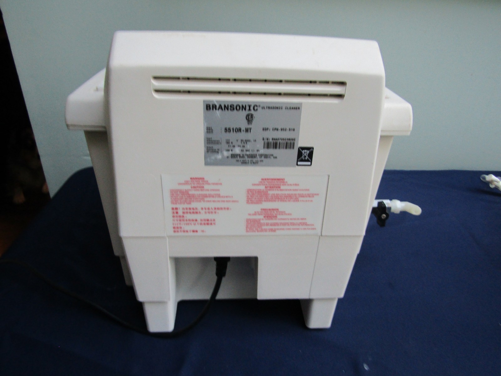 Branson 5510R-MT Ultrasonic Cleaner Bath & Timer GUARANTEED **with power supply
