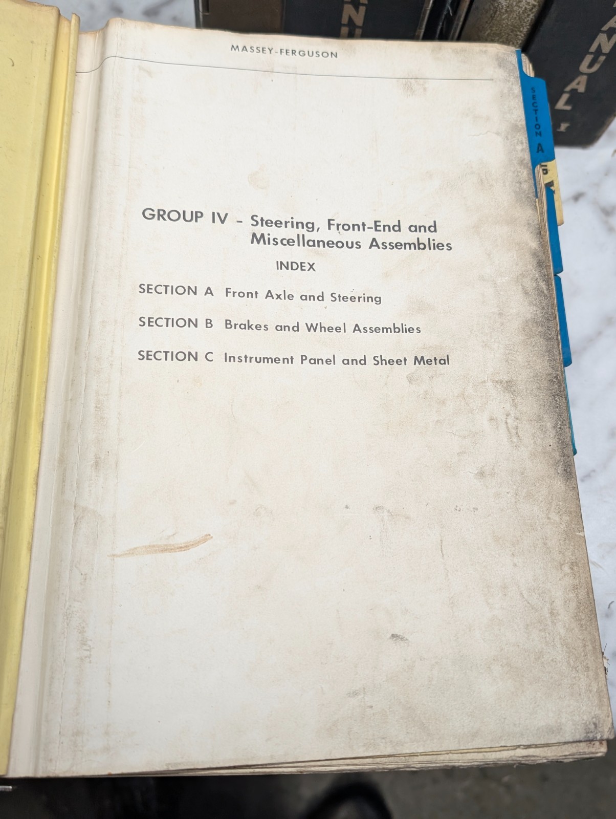 Massey-Ferguson Technical Maintenance Service Manual 5 Volumes Tractors+ MF 1969