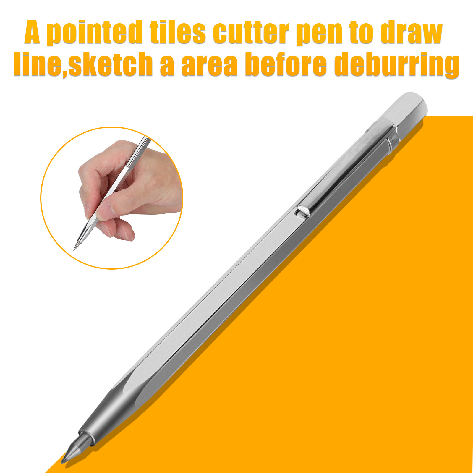 Deburring Tool w/ 15 High Speed Steel Burr Removal Blades Pointed Cutter Pen Kit