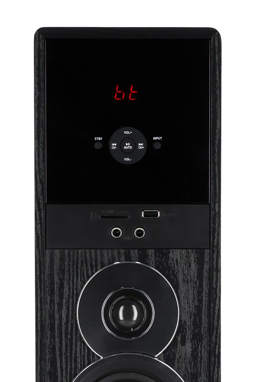 Rockville TM150B Black Powered Home Theater Tower Speakers 10″ Sub + Bluetooth