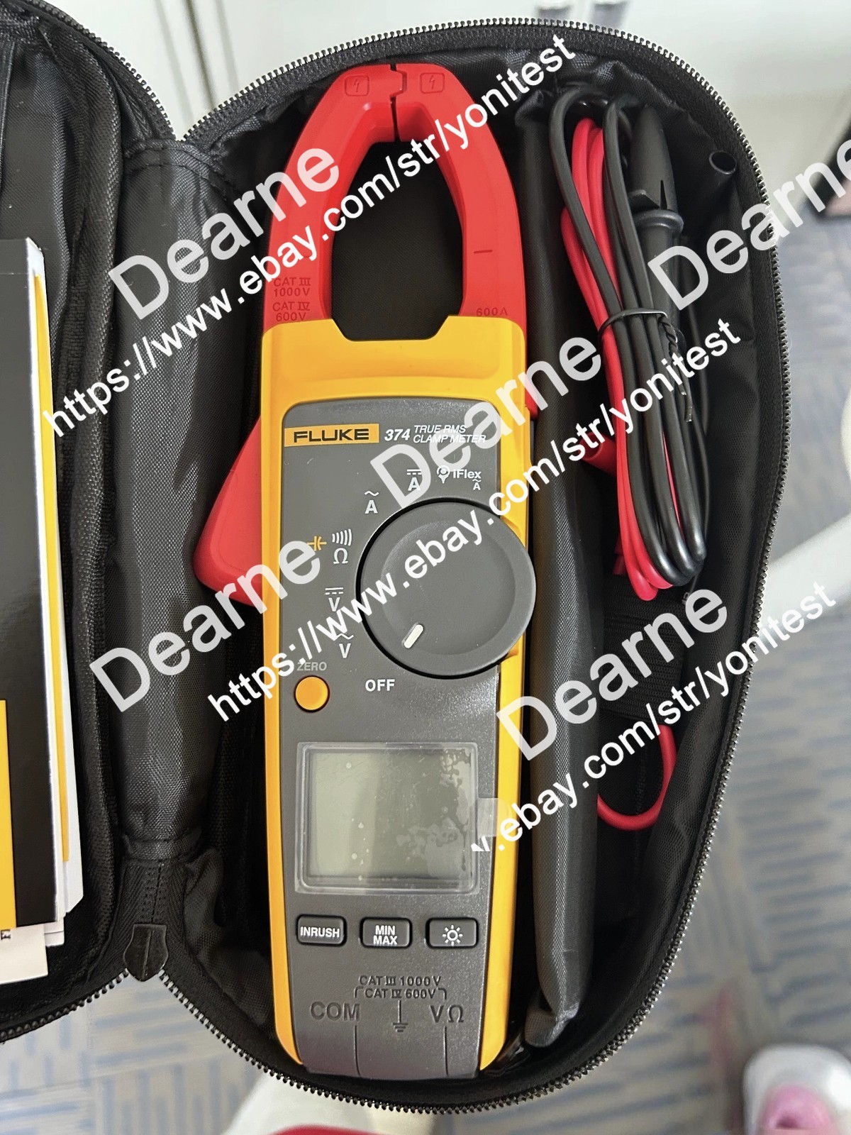 Fluke 374 FC 600A AC/DC TRMS Wireless Clamp Meter New