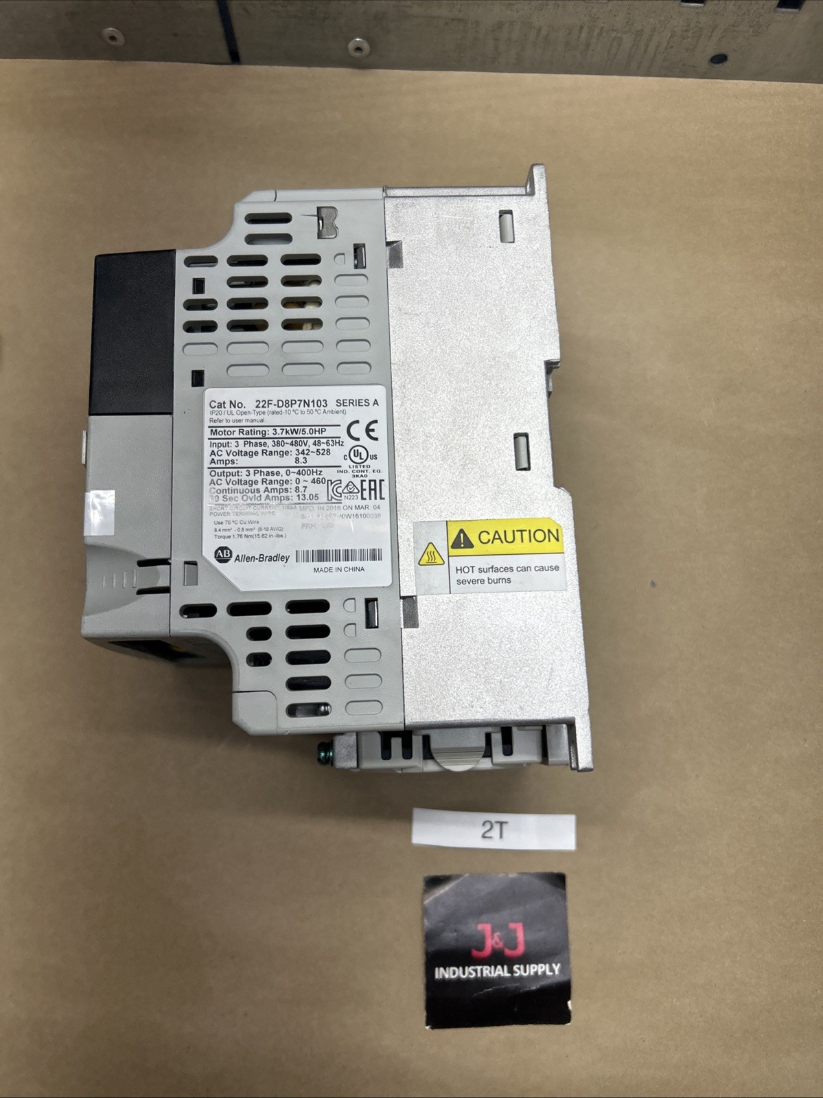 *Pre-Owned*Allen Bradley Powerflex 4M AC Drive 22F-D8P7N103 Ser A FRN 2.02