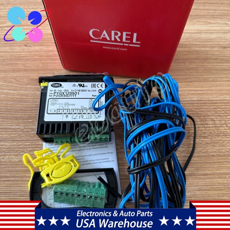 Carel Digital Temperature Controller Thermostat w/ Sensor Probes 115V PZGXS0J111