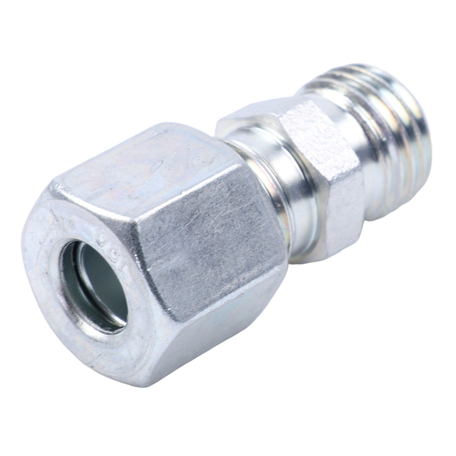 Hydraulic Flow Control Fitting,Mini Excavator,AGT,Inline,M14,SS,Reduce Jerkiness