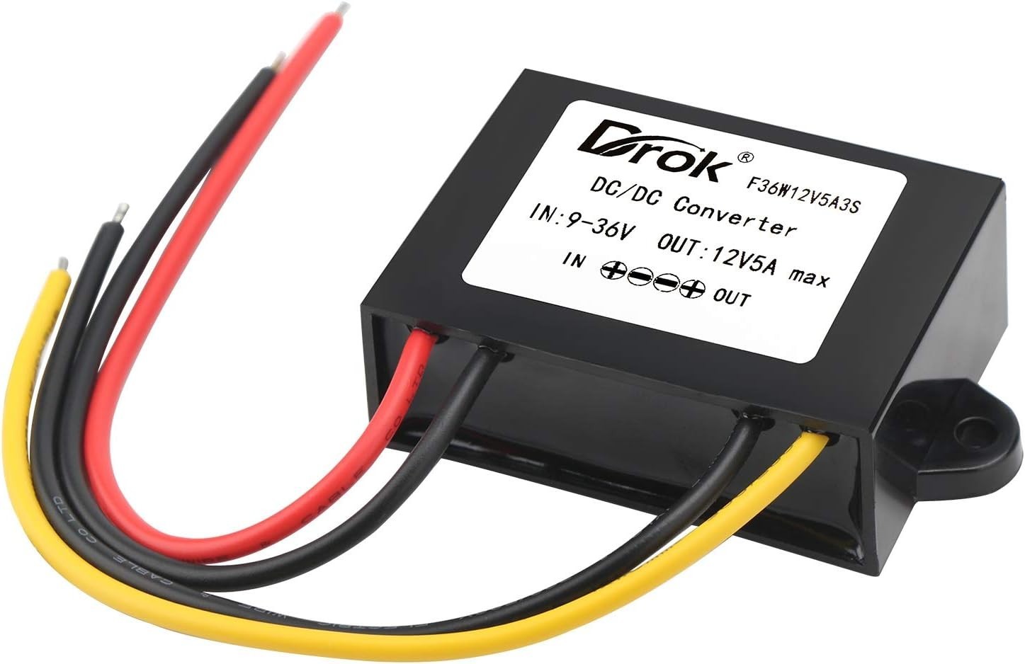 Durable 12V Step-Up/Step-Down Voltage Regulator for Electronics & Car Audio
