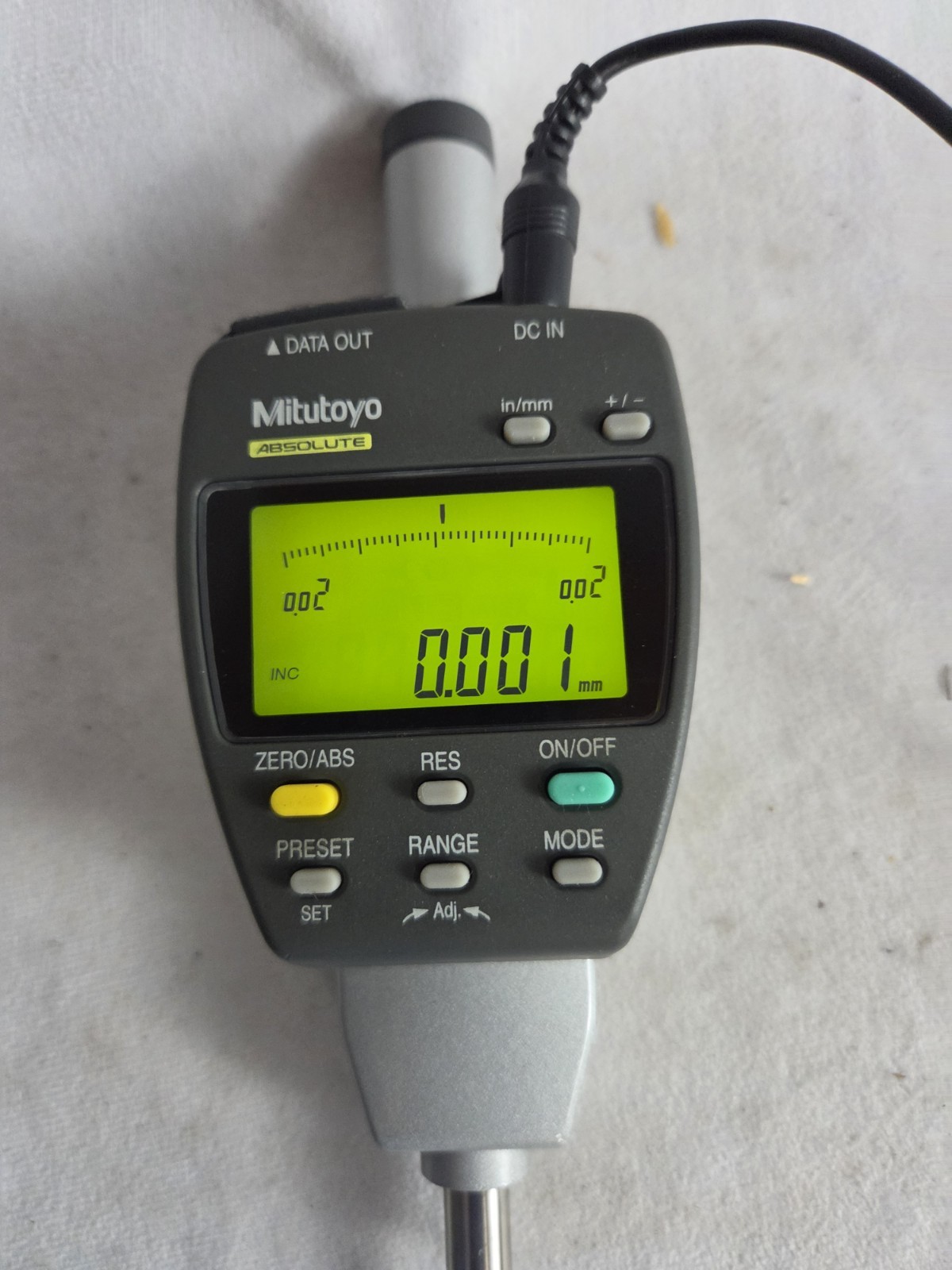 Mitutoyo 2″ 50mm ID-F150E 543-554-1 Digital Indicator W/Power Cord