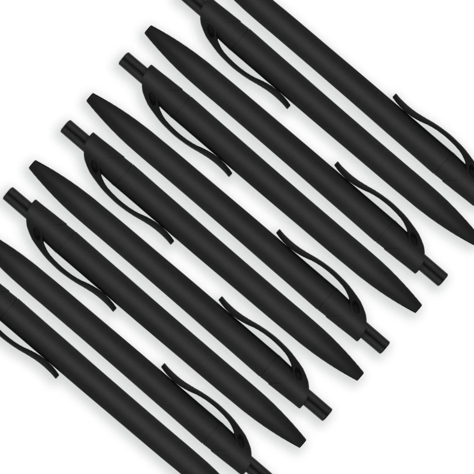 Deegtran 100 Pack No Bleed Black Barrel Click 1 Count (Pack of 100),