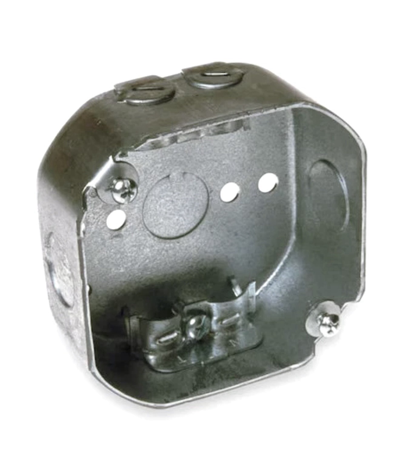 RACO 146 Octagon Electrical Box, 15.5 Cu In, 54141-L, 2 Gangs, Galvanized 4 Inch