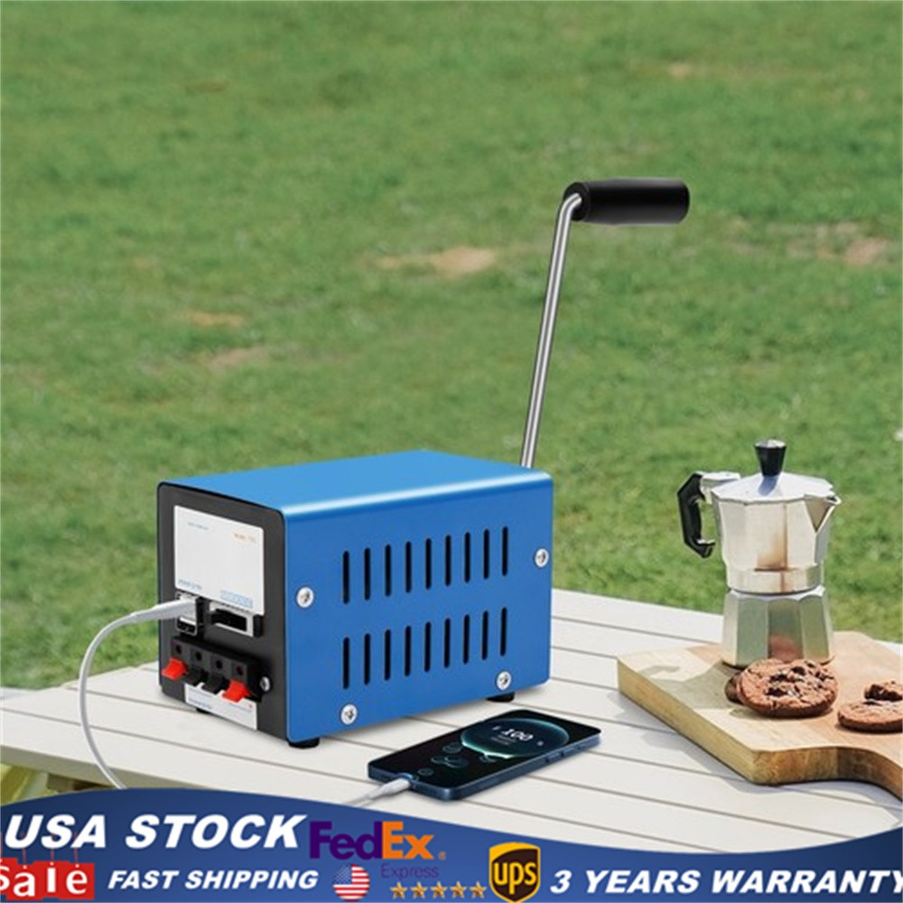Emergency Hand Crank USB Charger Manual Power Generator for Camping Hiking