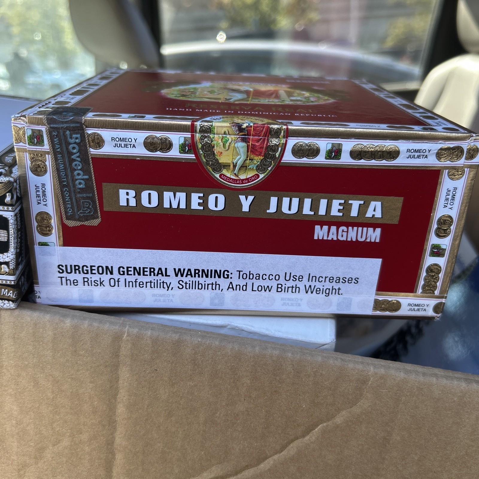 2 Arturo Wooden Cigar Box Empty Magnum & Arturo Fuente Dominican Republic