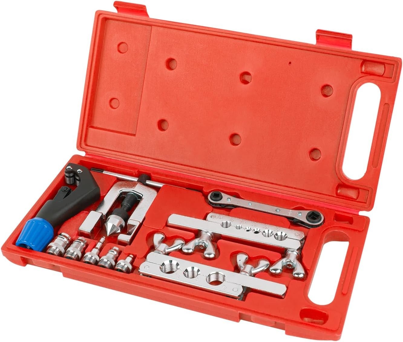 Flaring Swage Tool Kit for Copper Plastic Aluminum Pipe With Tubing Cutter & …