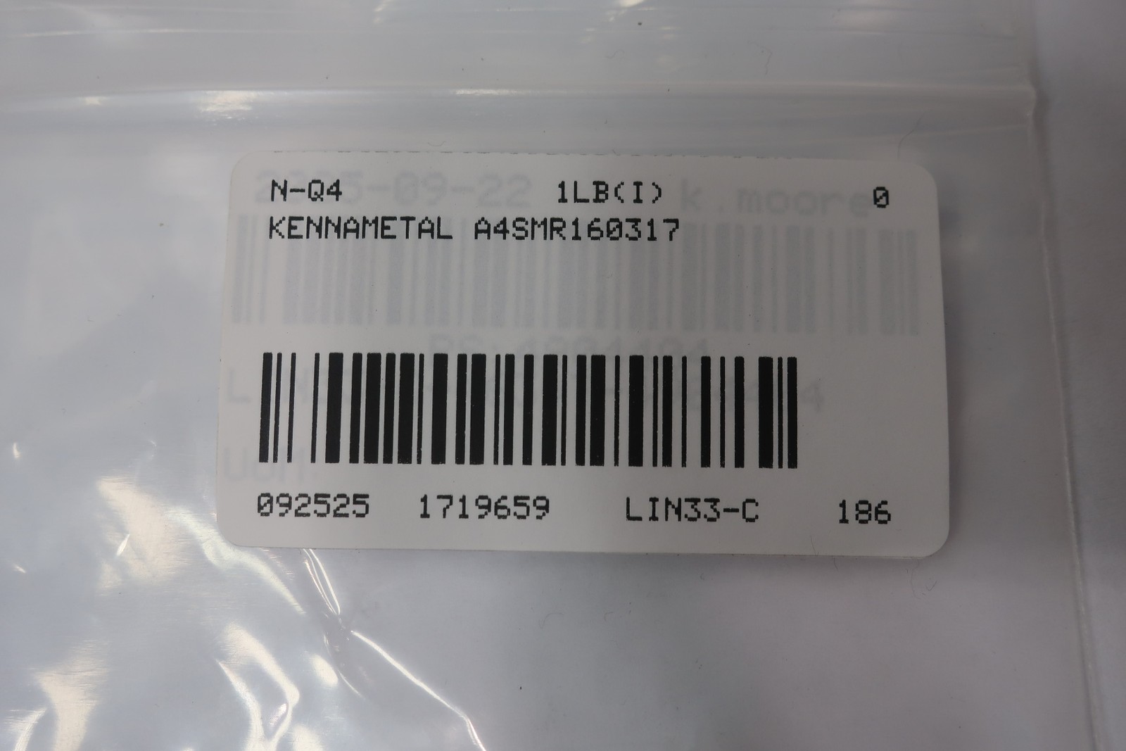 Kennametal A4SMR160317 Indexable Grooving Tool Holder 1in X 6in