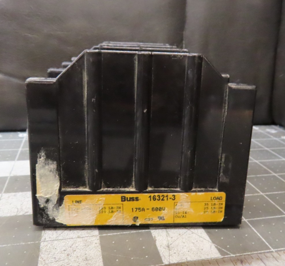 Bussmann 16321-3 Distrbution Block 175 A 600 V