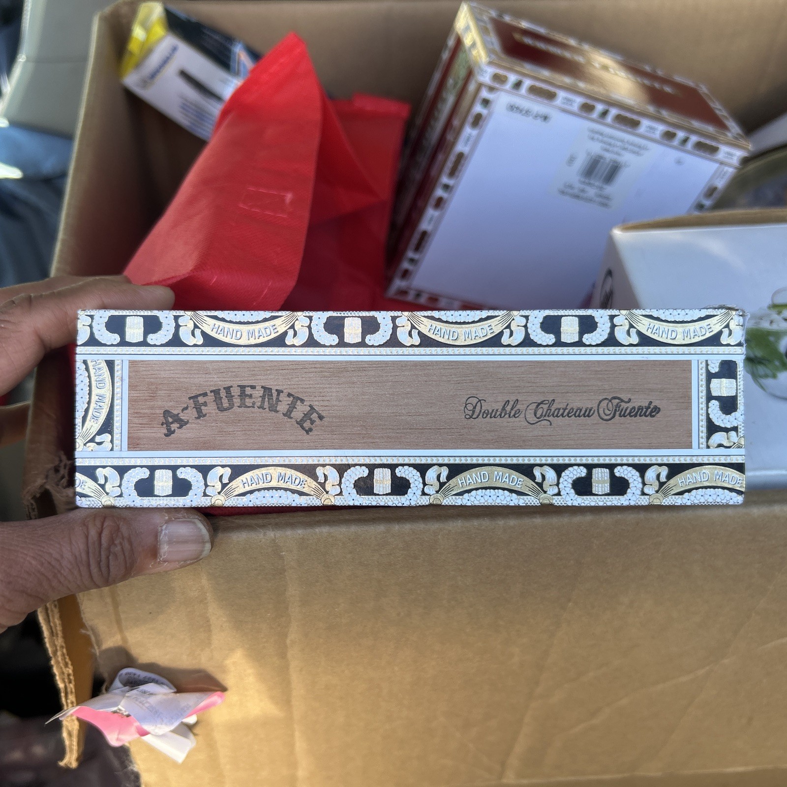 2 Arturo Wooden Cigar Box Empty Magnum & Arturo Fuente Dominican Republic