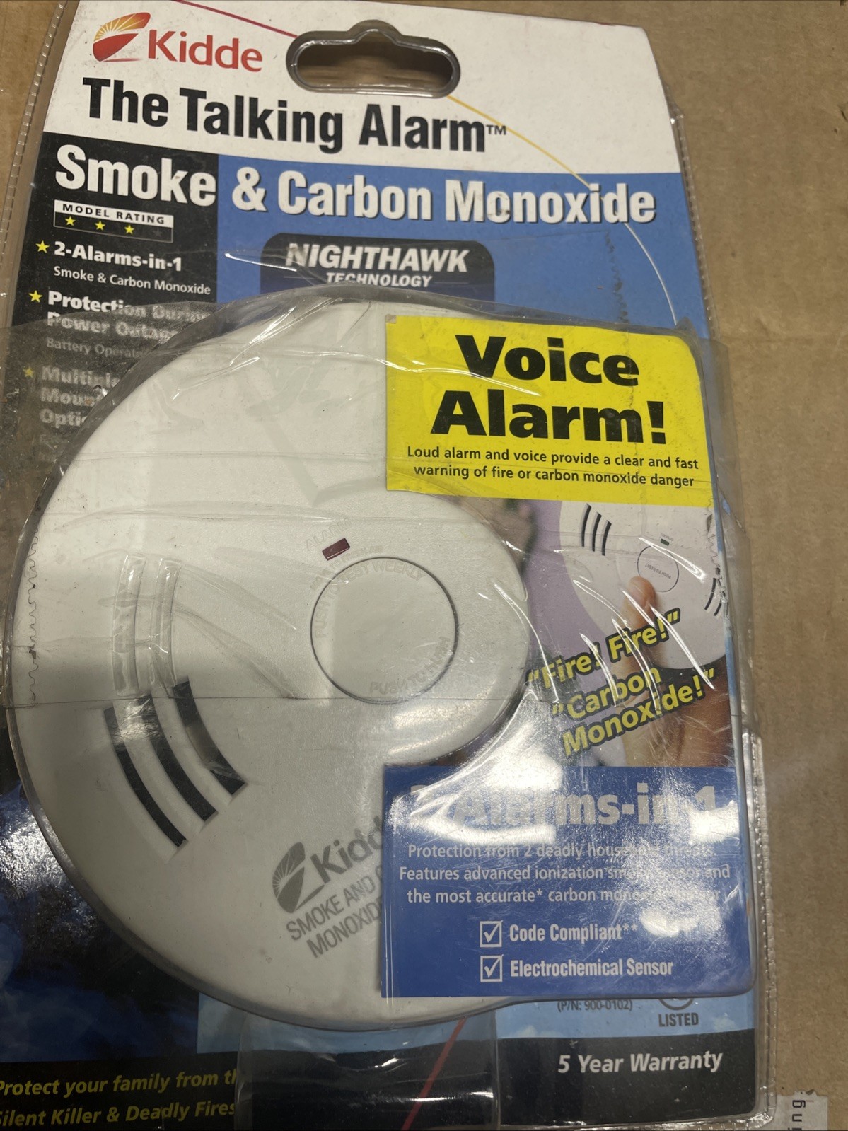 Kidde ‎KN-COSM-B The Talking Alarm Smoke, Fire & Carbon Monoxide Detector