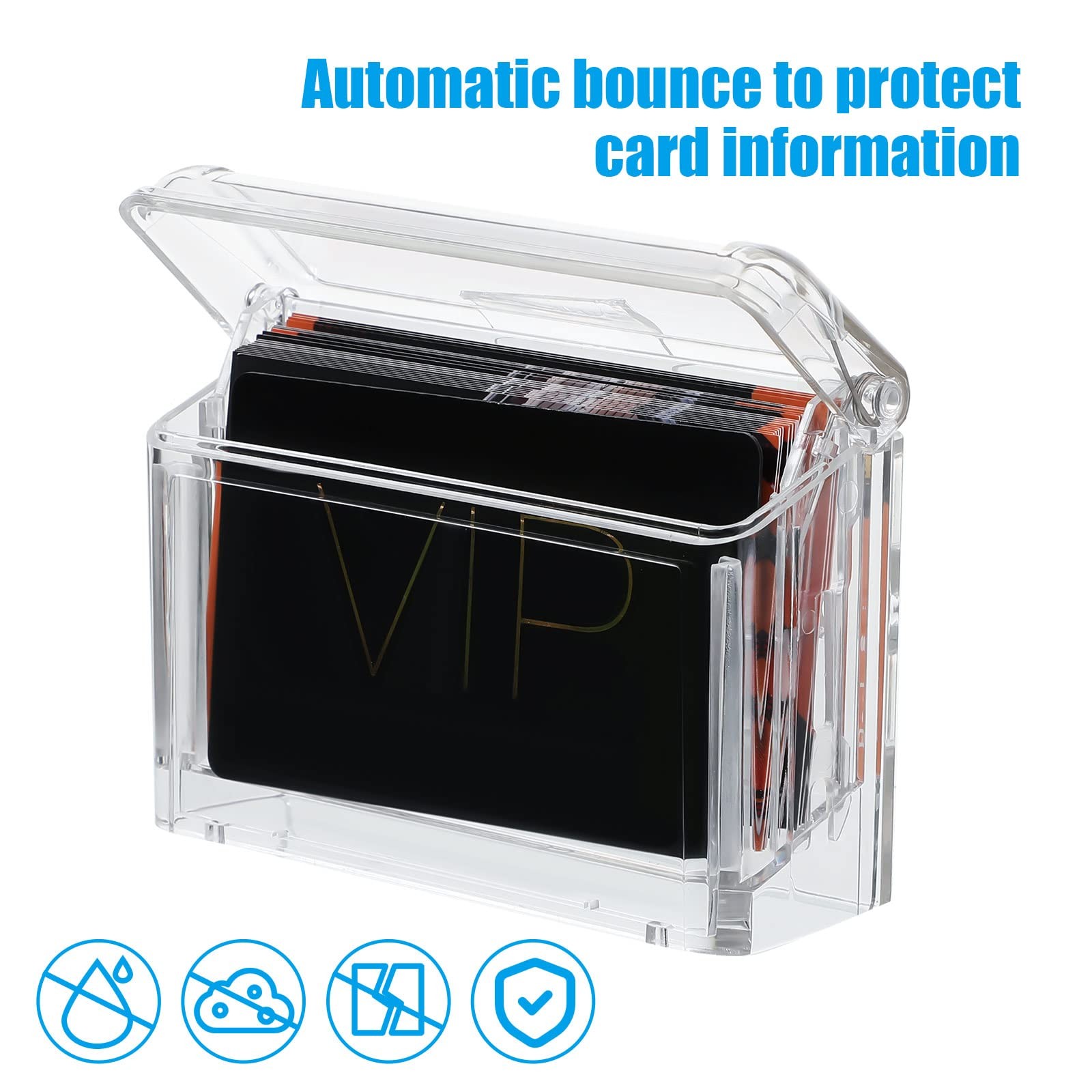 Vicenpal Outdoor Business Card Holder Wall Mount Acrylic Business Card Box In