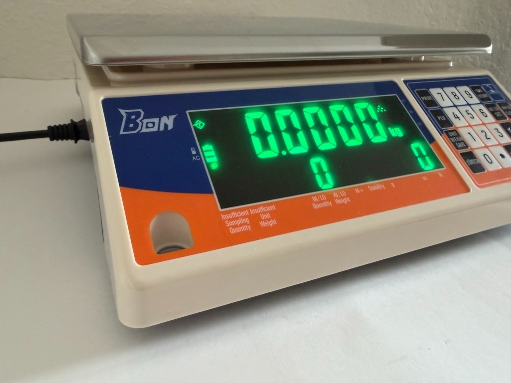 Bonvoisin Industrial Counting Scale 30kg x 1g Digital Parts Coin Weighing Scale