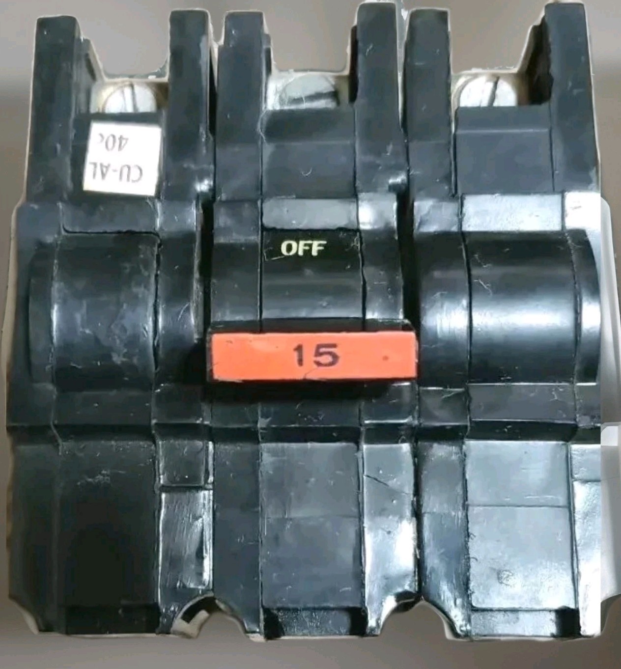 FPE Federal Pacific Electric 3 Pole 15 amp Stab-lok Circuit Breaker Type NA315