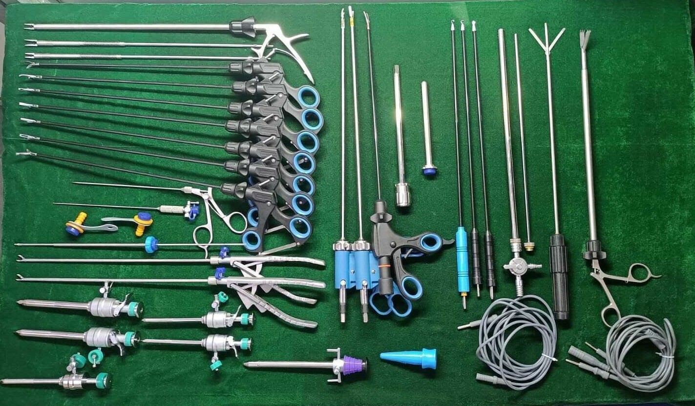 36pc Laparoscopic Complete Surgery set 5mmx330mm Reusable Surgical Instruments