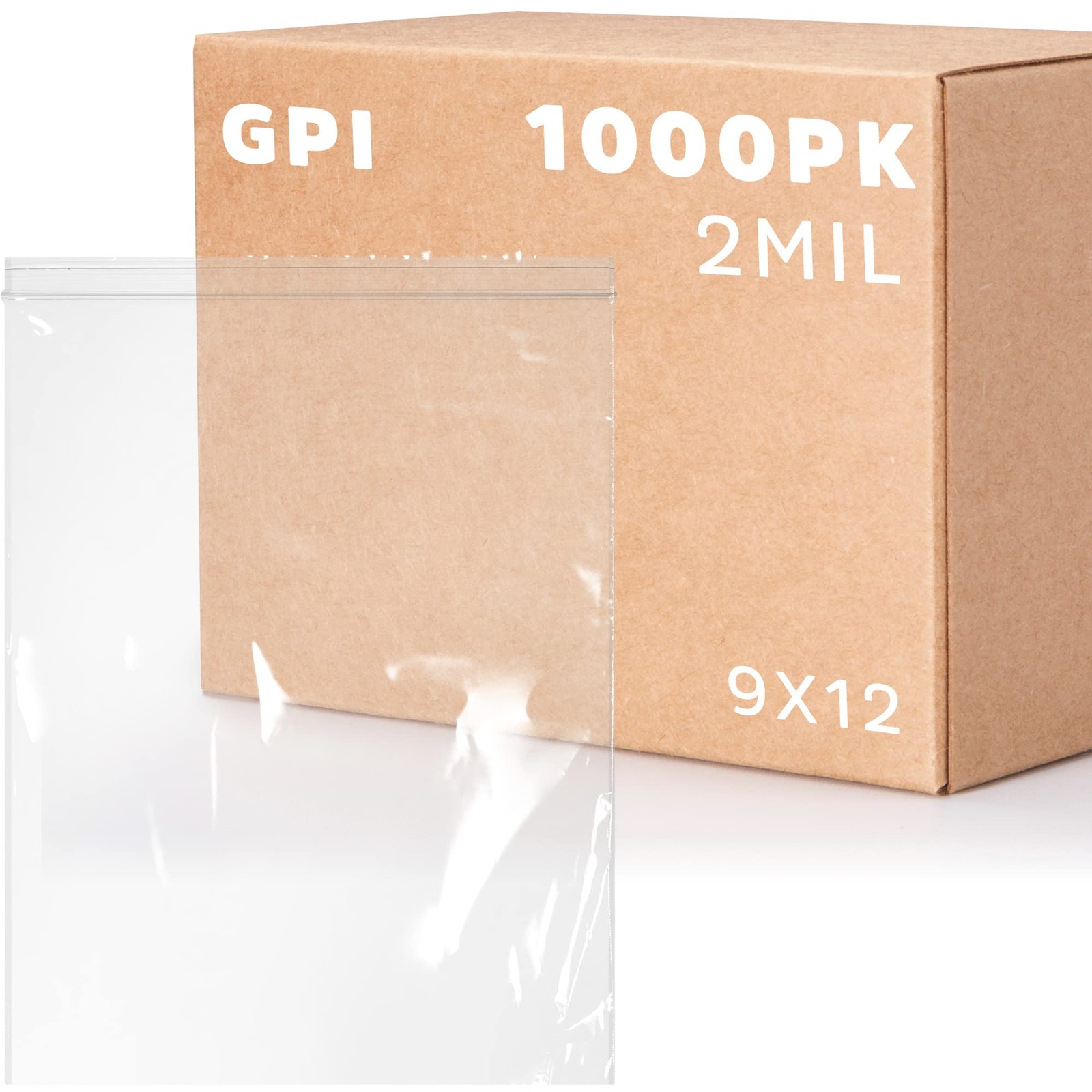 – 9″ x 12″ Zip Bags, 1000 Count, 2 Mil, Clear Plastic Reclosable Zipper Poly …
