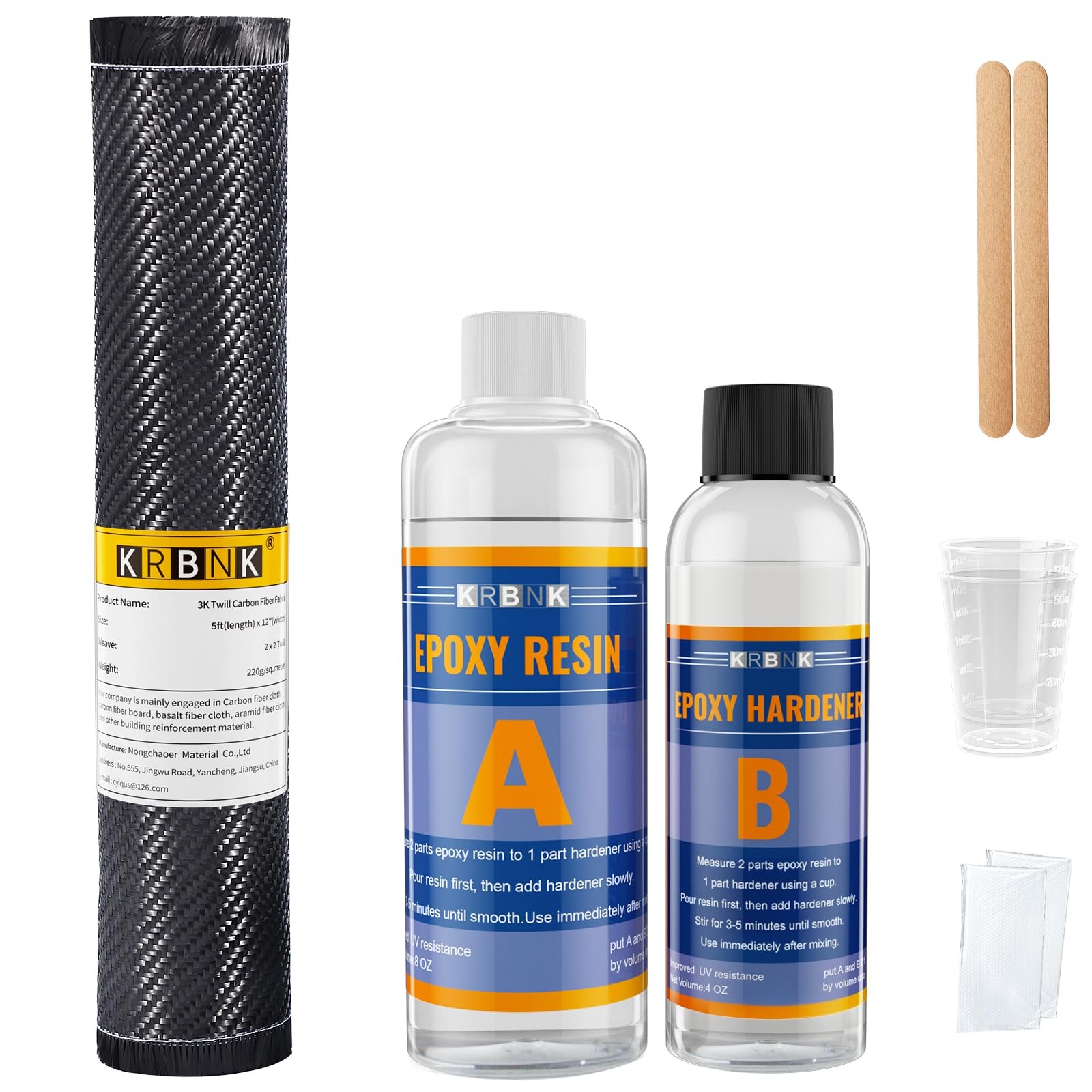 Krbnk 5FT Carbon Fiber Repair Kit