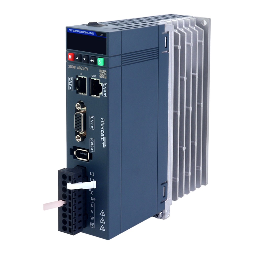 100W EtherCAT AC Servo Motor Kit 3000rpm 0.32Nm w/ Brake 17-Bit Encoder IP67