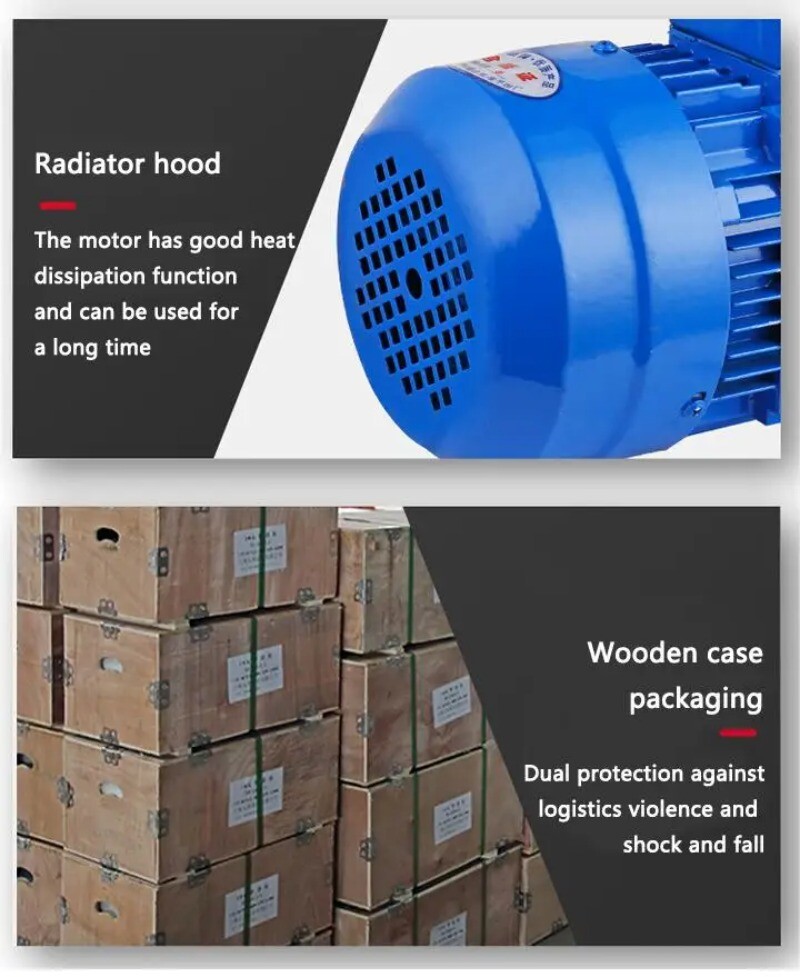Three-phase Step Electric Motor Aluminium Shell Motor 380V Copper 1400rpm 0.37w