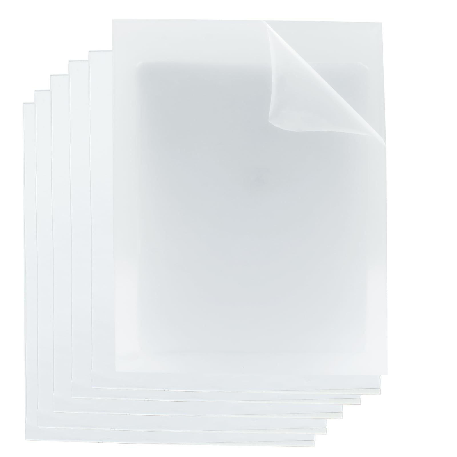 Hitefu 6 Pack Clear Acrylic Sheets 0.08” Thick – 6″ x 8″ Transparent Plast