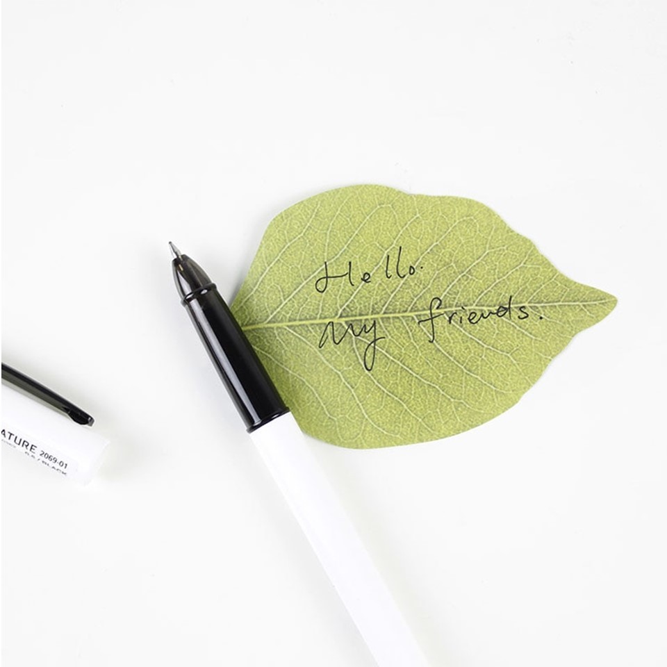 Cute Leaf Sticky Notes Memo Pad Self-Adhesive Sticky Notes Bookmark Stationery