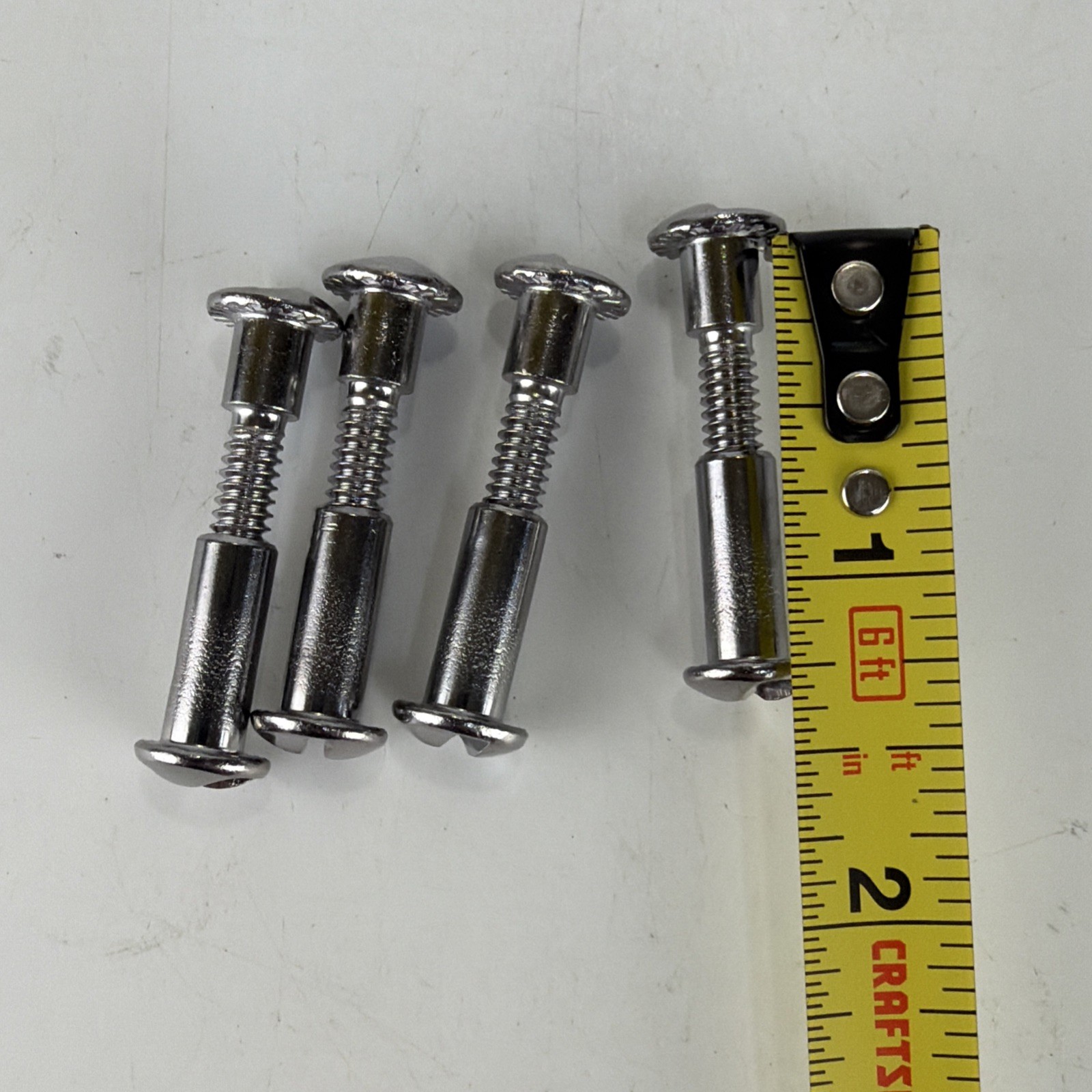 Set of 4 One Way Post & Screw 1/4 Shoulder Sex Bolt #10-24×1-1/4” S/S Stainless