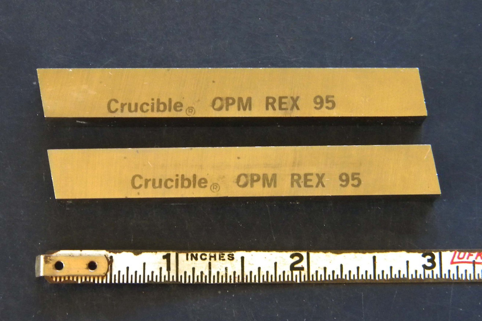 Crucible OPM REX95 Square 3/8″ x 3/8″ x 3″ Lathe Tool HSS Bit Blanks, 2 Pieces