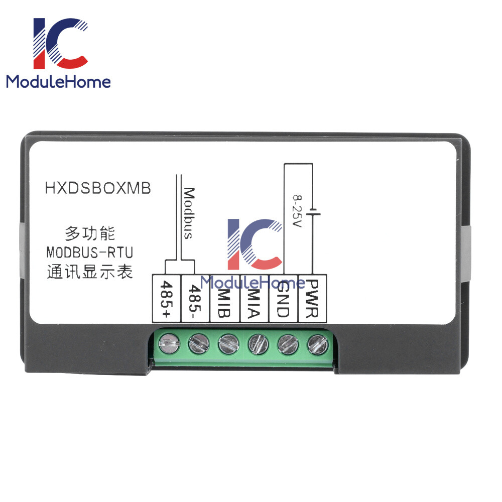MODBUS-RTU Communication Display Meter RS485 Master-Slave-Monited DC 8-25V New-