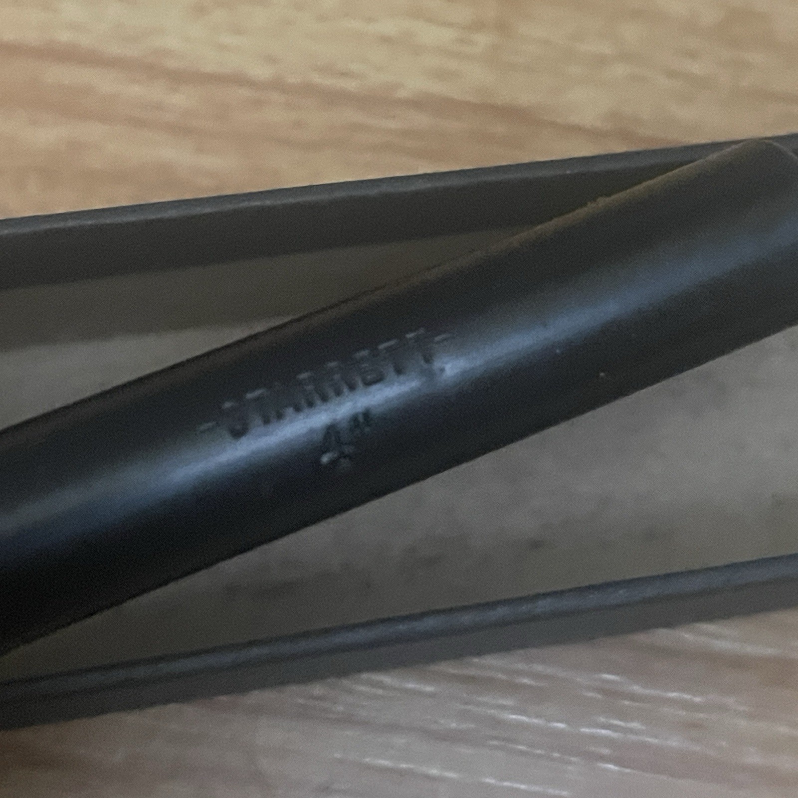 Starrett No. 234 4” End Measuring Rod With Rubber Handle Inside Micrometer USA