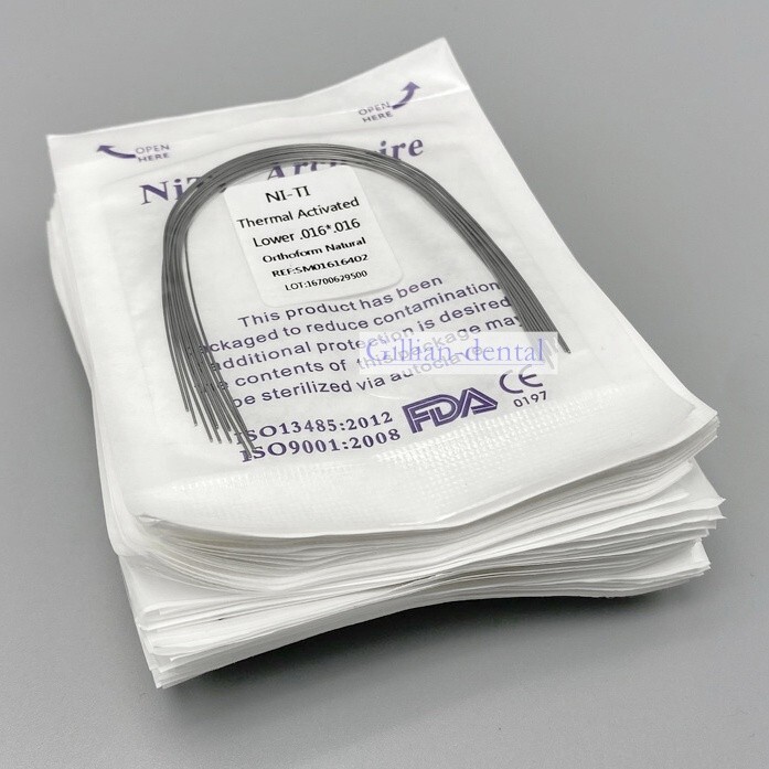 Dental Ortho Thermal Activated Arch Wire Rectangular Ovoid/Natural Form Wires
