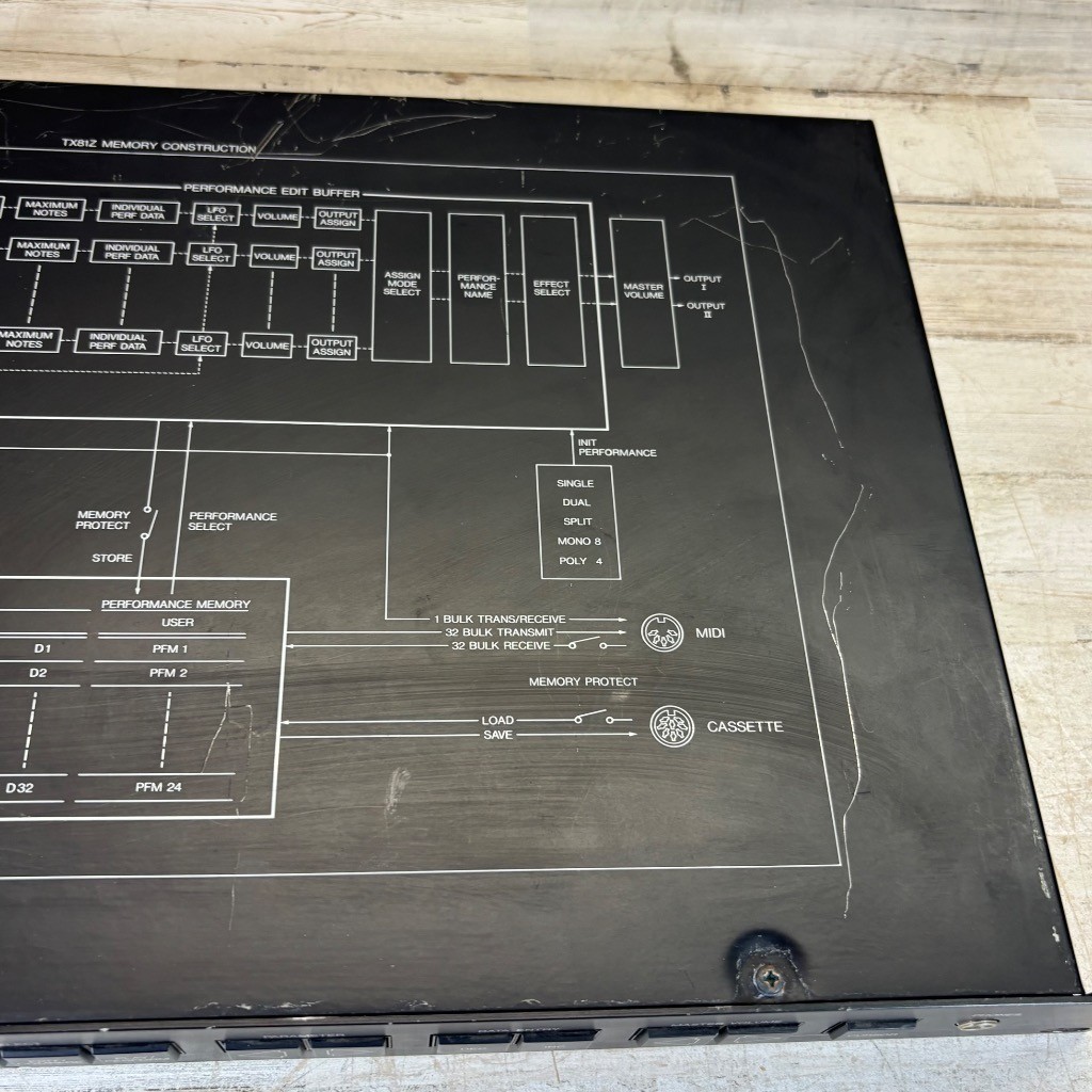Yamaha TX81Z FM Tone Generator Rack Mount Synthesizer Module MIDI