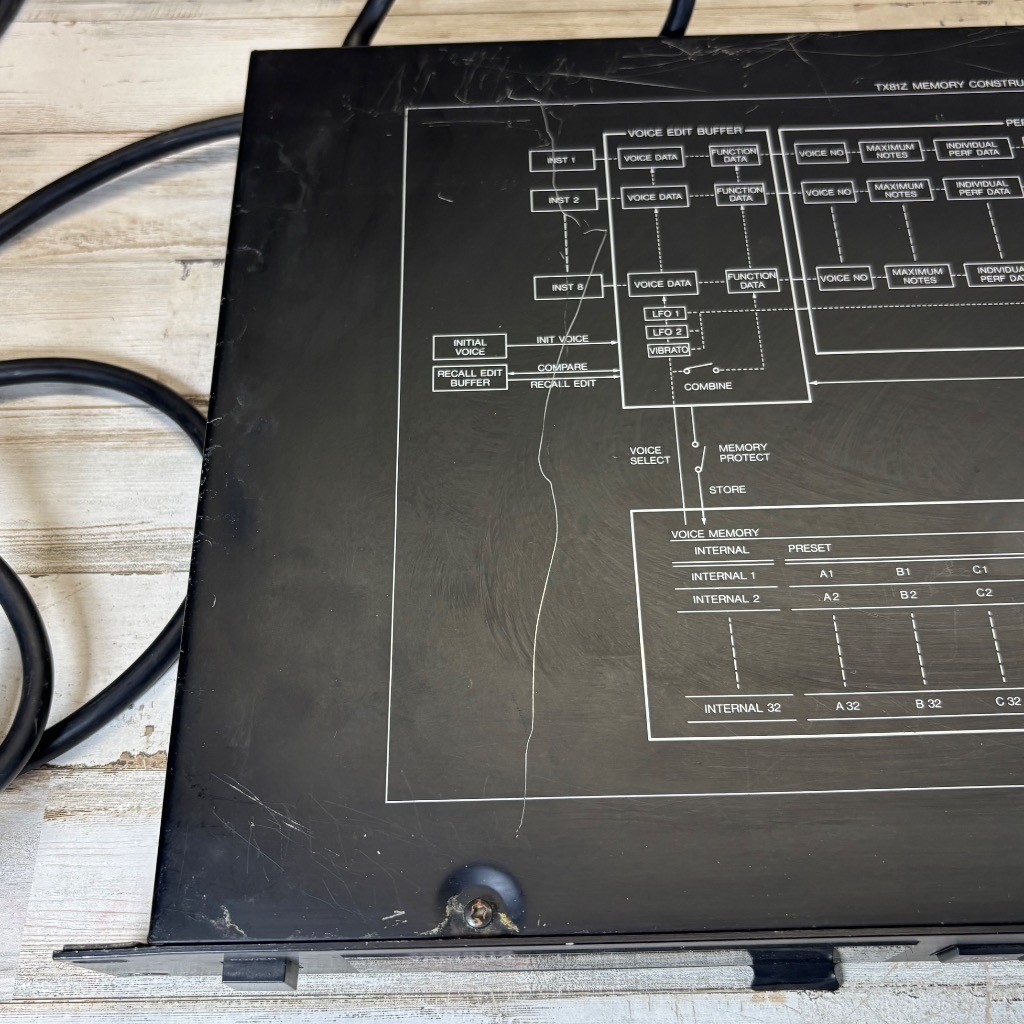 Yamaha TX81Z FM Tone Generator Rack Mount Synthesizer Module MIDI