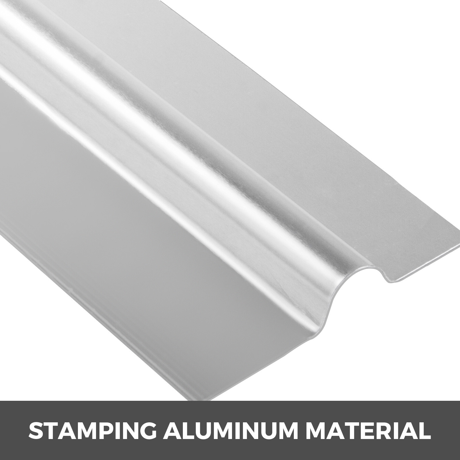 VEVOR 100pcs – 4′ Aluminum Radiant Floor Heat Transfer Plates for 1/2″ PEX USA