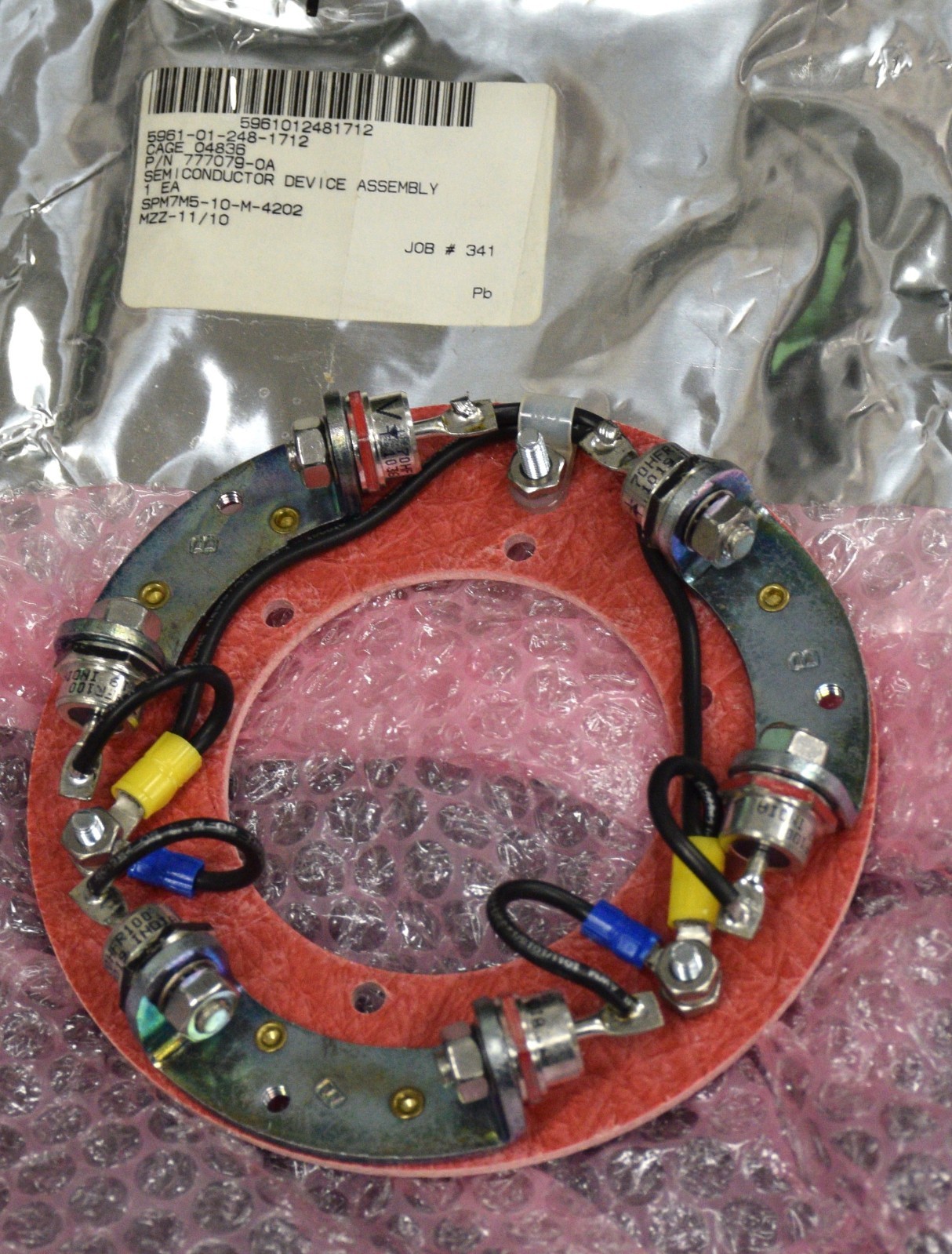 NOS MARATHON LIMA MEP GENERATOR RECTIFIER 777079-0A DIODE PACK 5961-01-248-1712