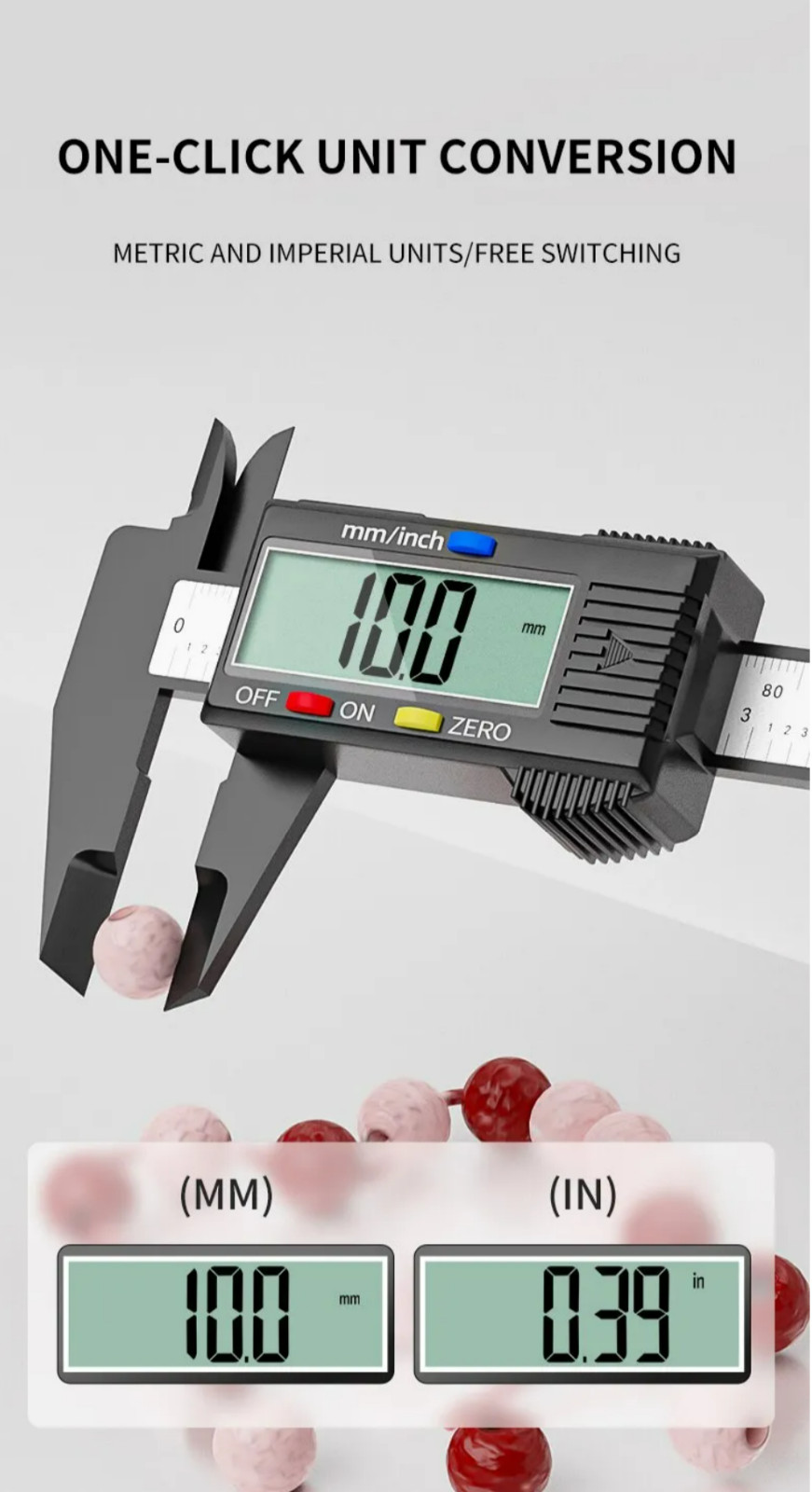 6 In 150mm Digital Caliper Ruler Electronic Vernier Micrometer Measuring Tool