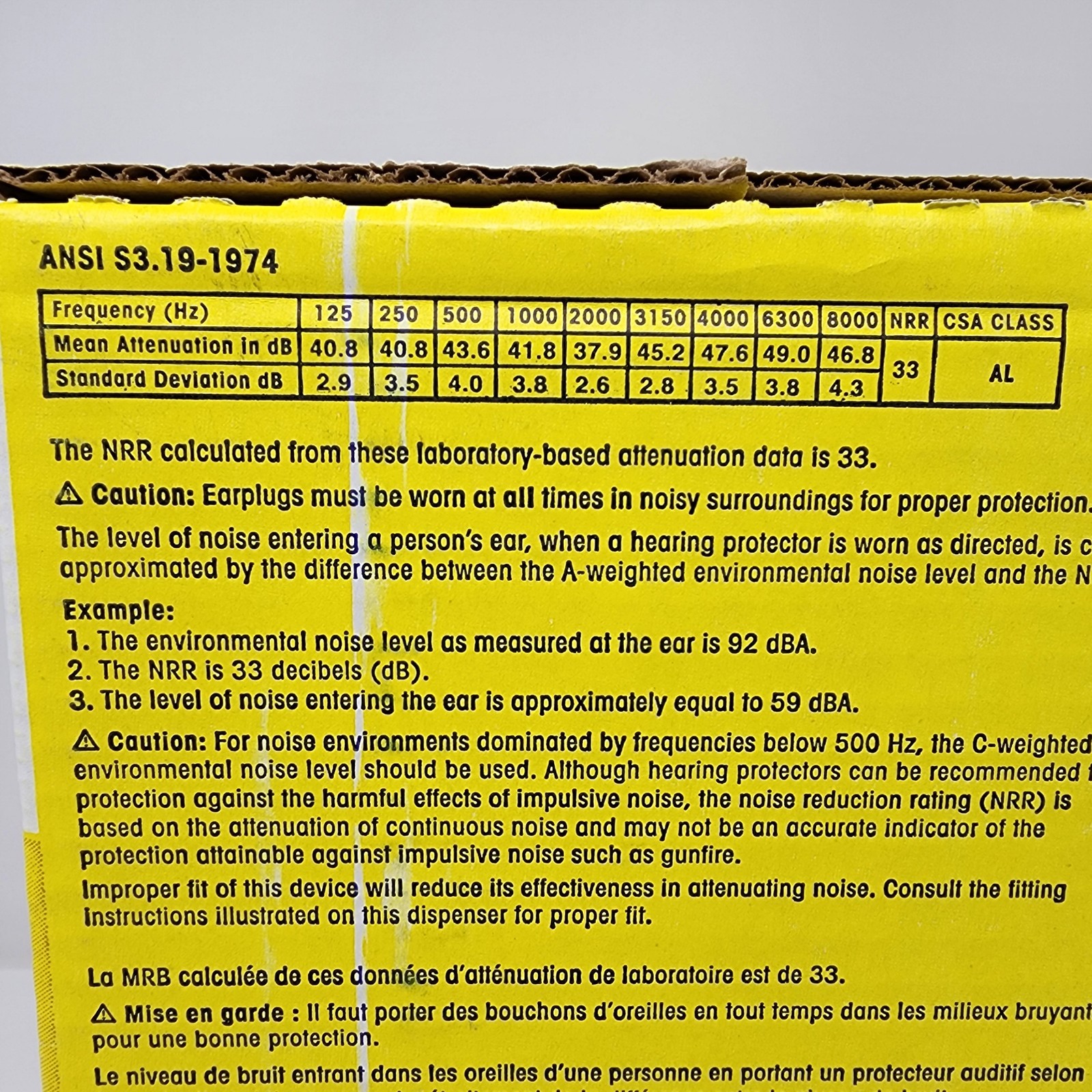 3M E-A-Rsoft FX Earplugs (200 Pairs) Yellow Bell Foam Uncorded 312-1261