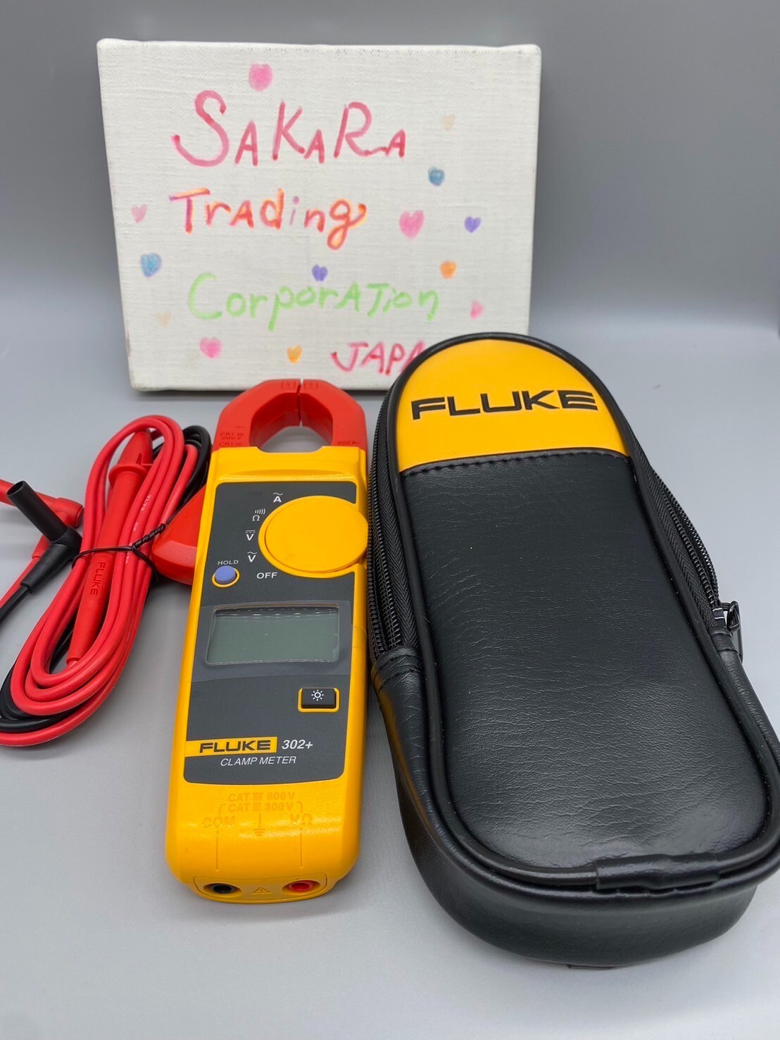 Fluke 302+ plus AC400A Clamp Tester AC/DC Volt Amp Multimeter Average Brand New