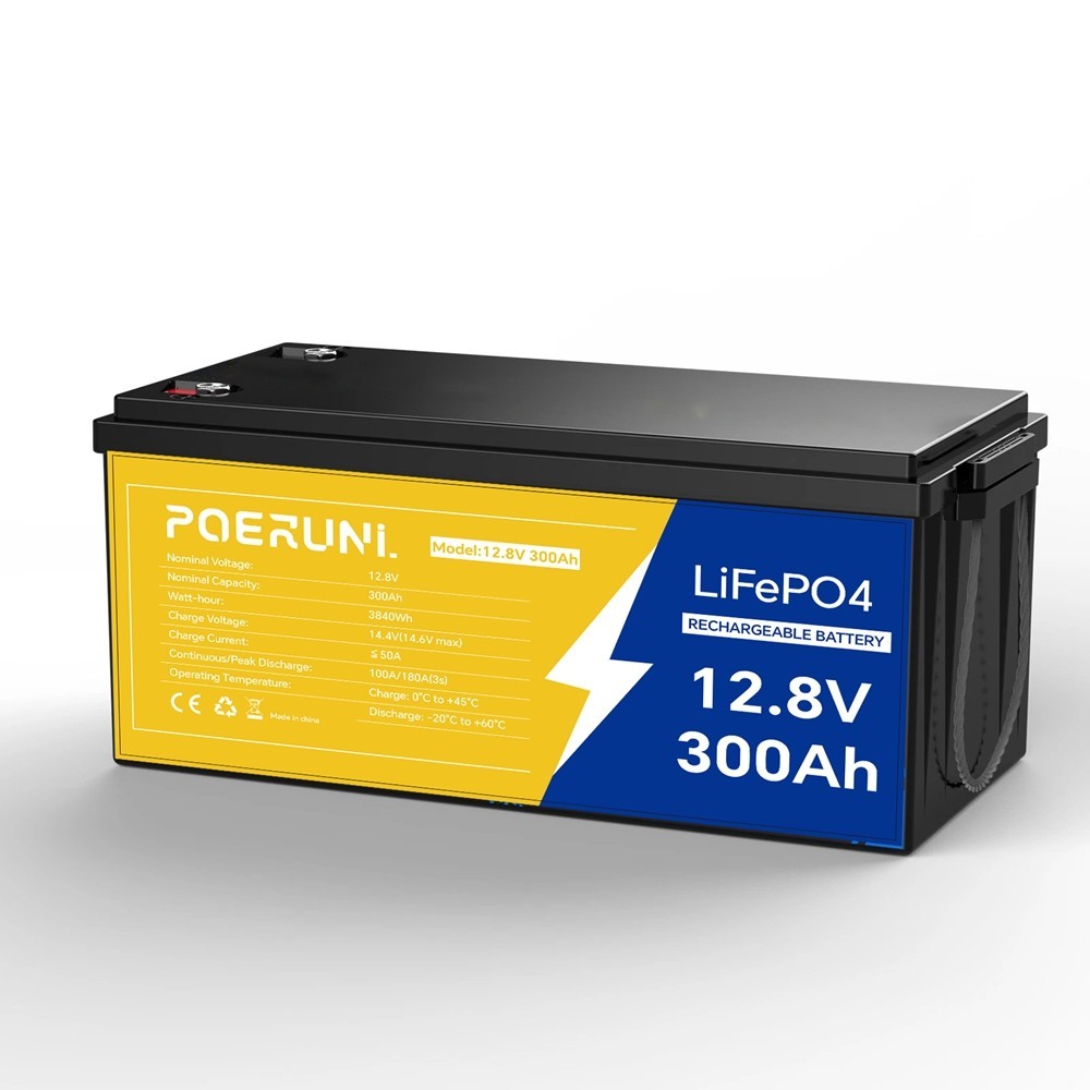 12V 300Ah LiFePO4 Lithium Battery With 300A BMS For RV, Solar, Marine,Off-grid