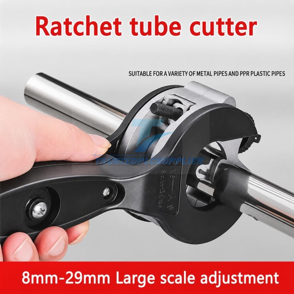 Heavy Duty Ratchet Pipe Cutter Tool for Cutting PVC PPR PE Copper Steel Metal