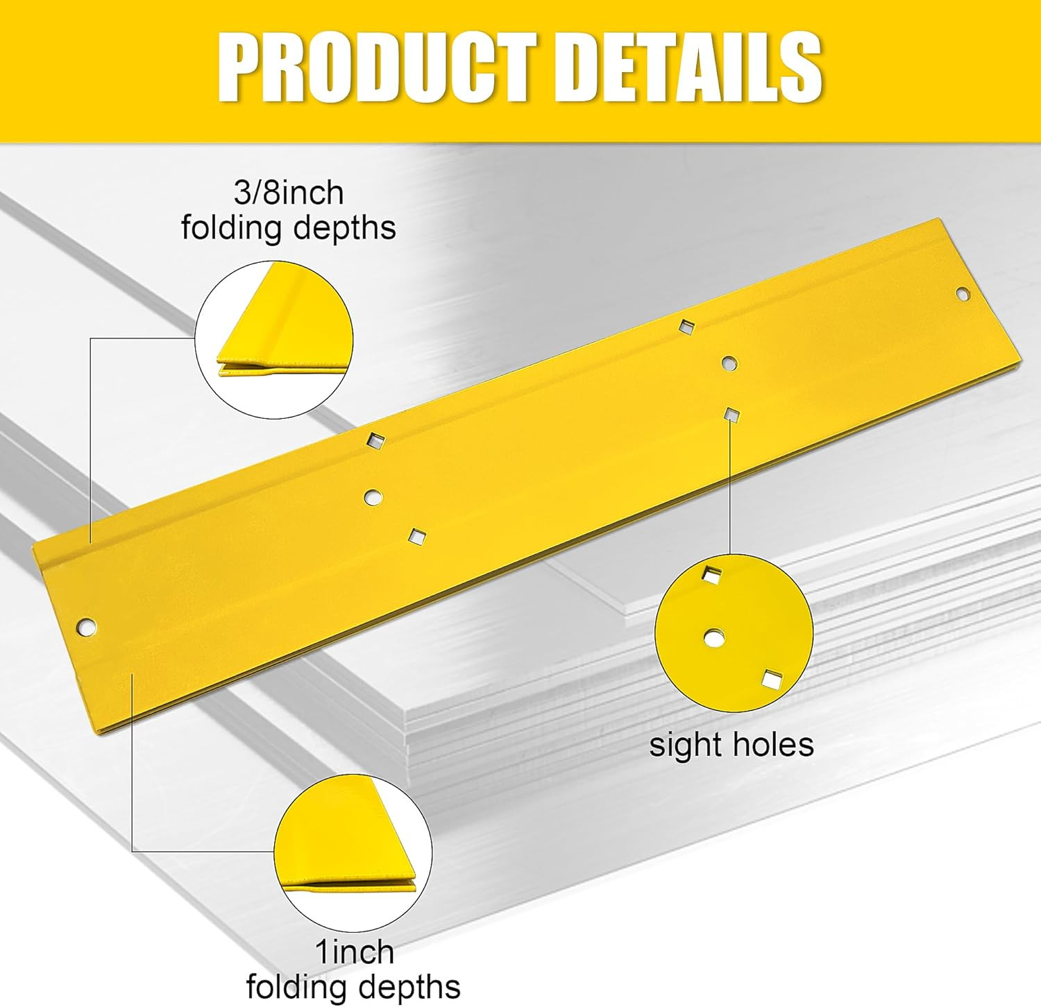 18 Inch Metal Bender Hand Tool,Sheet Metal Folding Tool for Duct Bending,Metal B