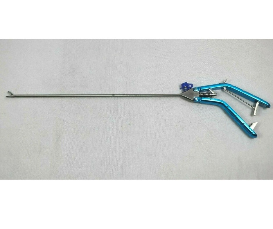 1PCS Laparoscopic Store Type Needle Holder Curved Jaw With Washer Instruments CE