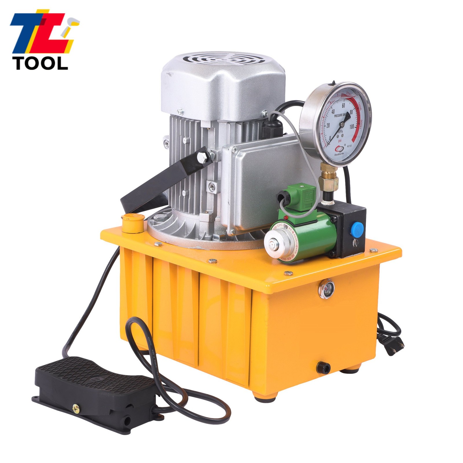 10000PSI 8L Hydraulic Pump Single Acting 0.7L/min 750W