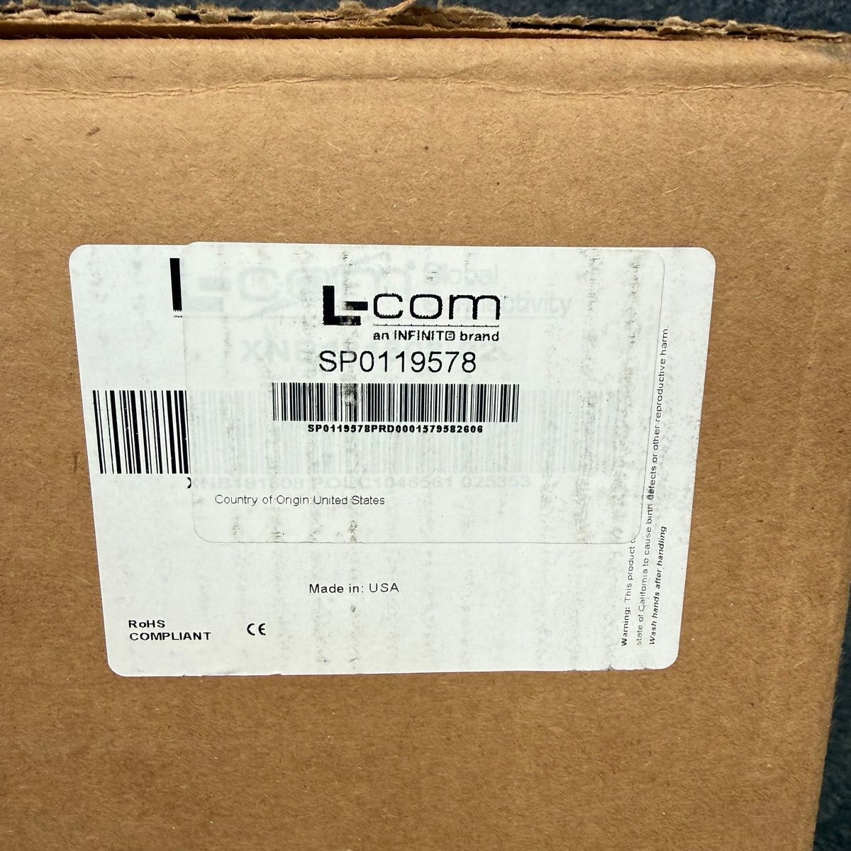 L-COM Vented Weatherproof NEMA Enclosure w/Mounting Plate and Cooling Fans*