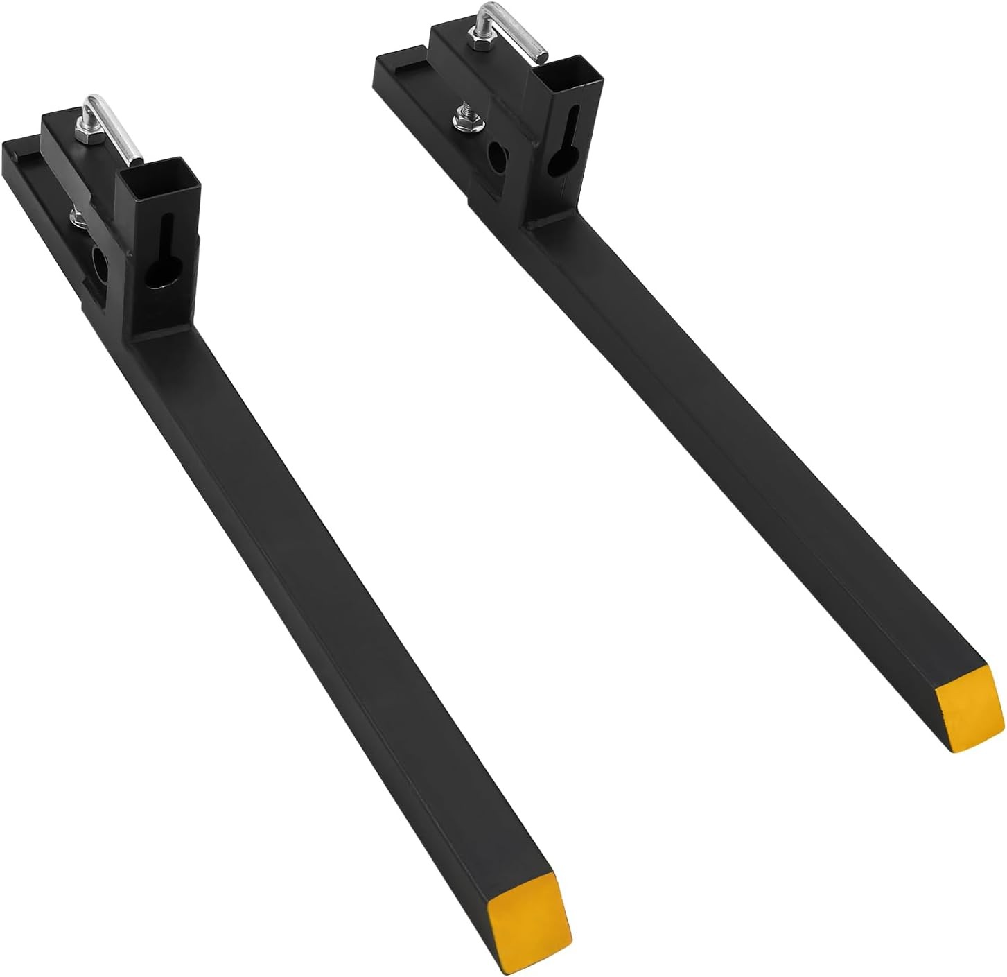 2500lbs/4000lbs Clamp on Pallet Forks Heavy Duty Tractor Forks Quick Attach Fork